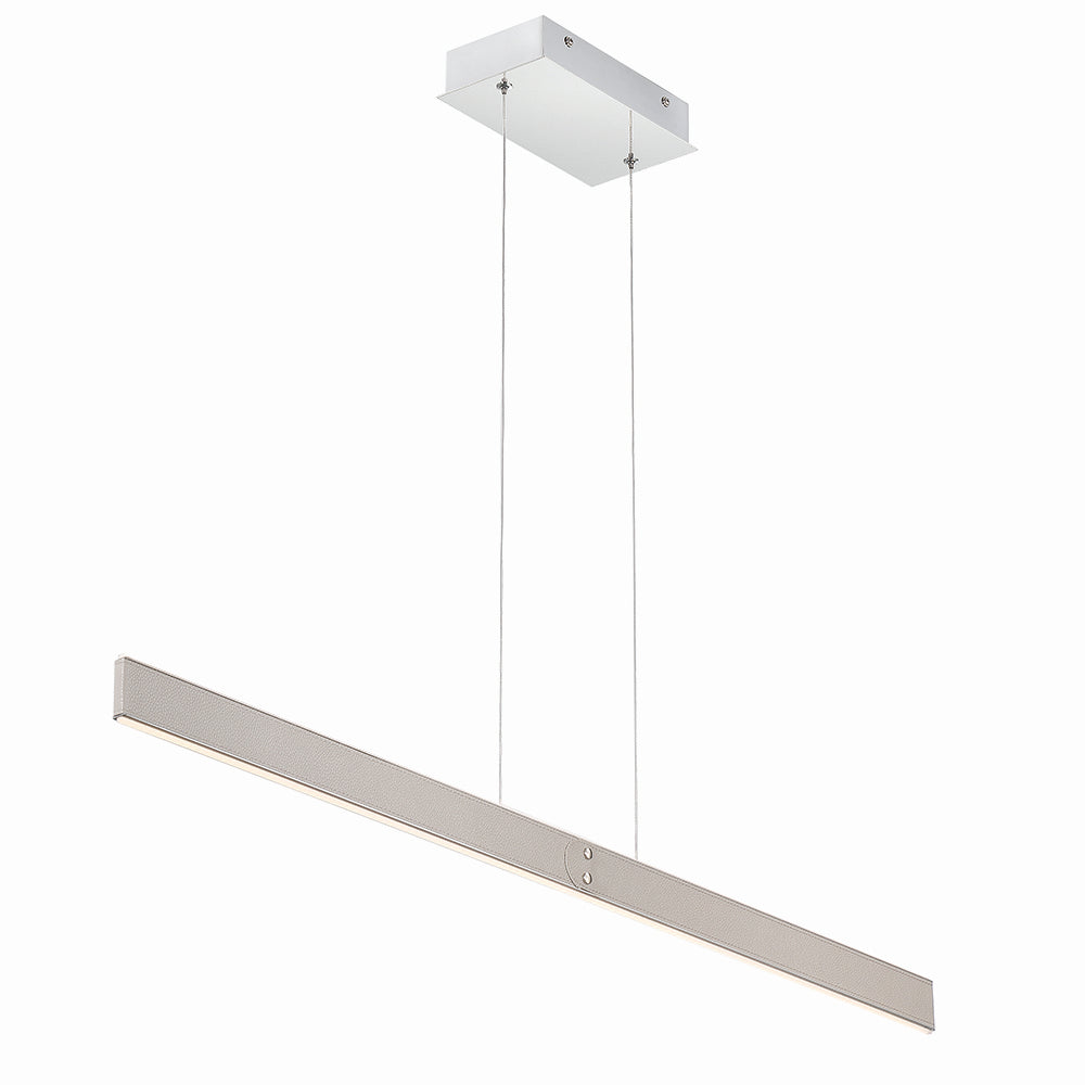 Verdura LED Linear Chandelier in Matte Grey