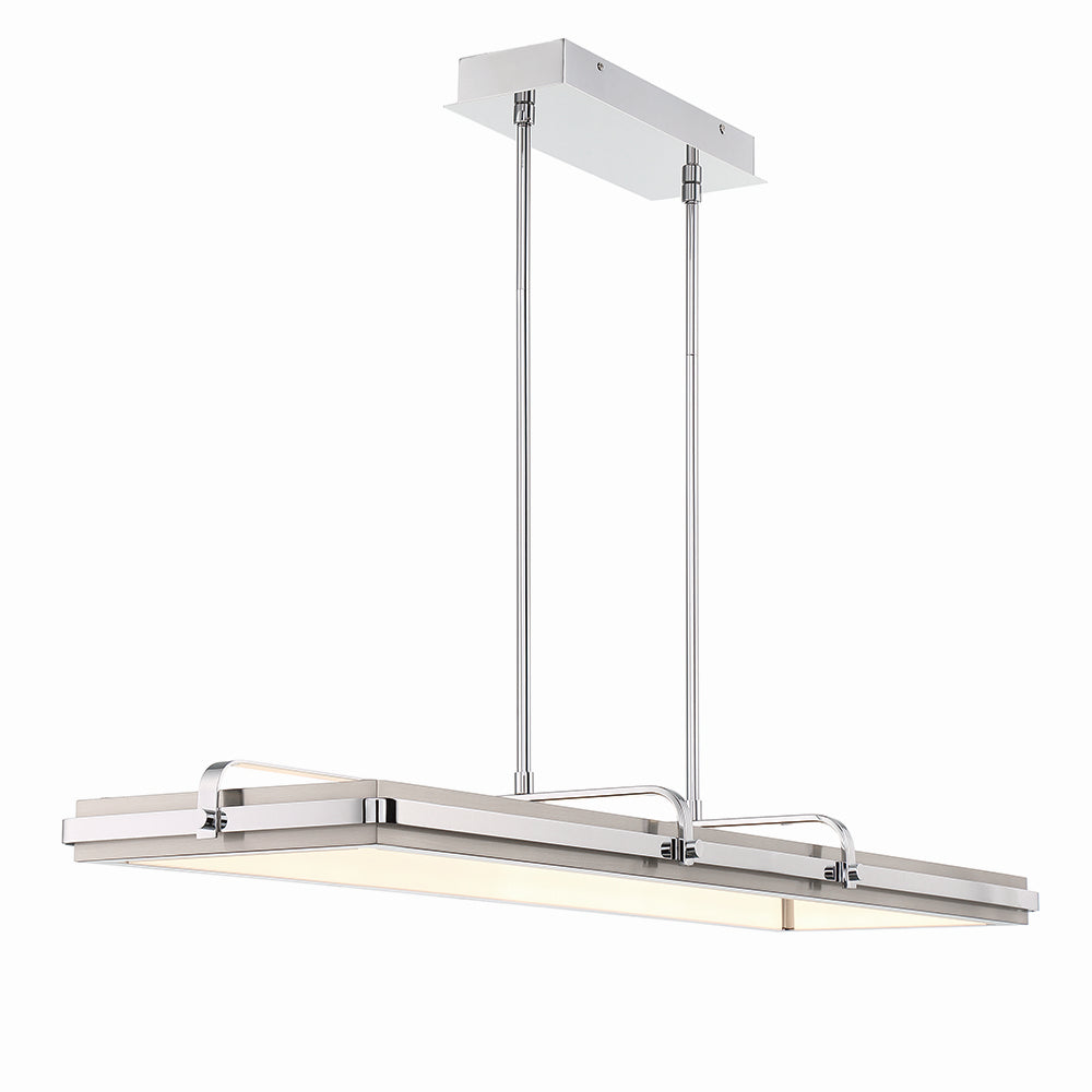 Annilo LED Linear Chandelier in Chrome