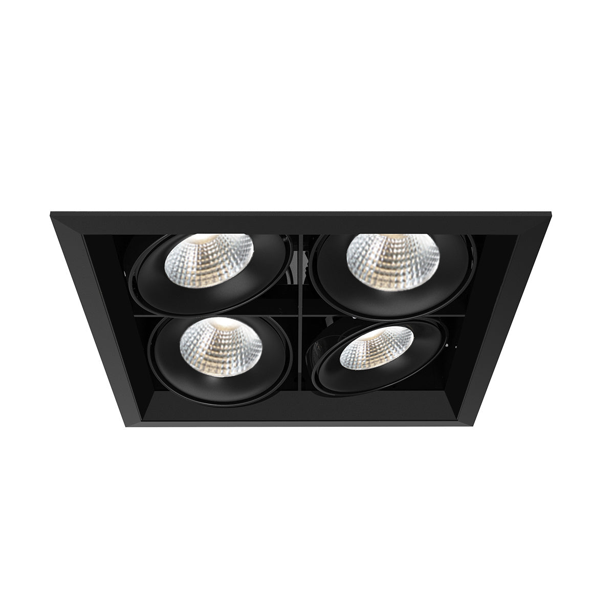 26W Multi LED Recessed Multiple in Black