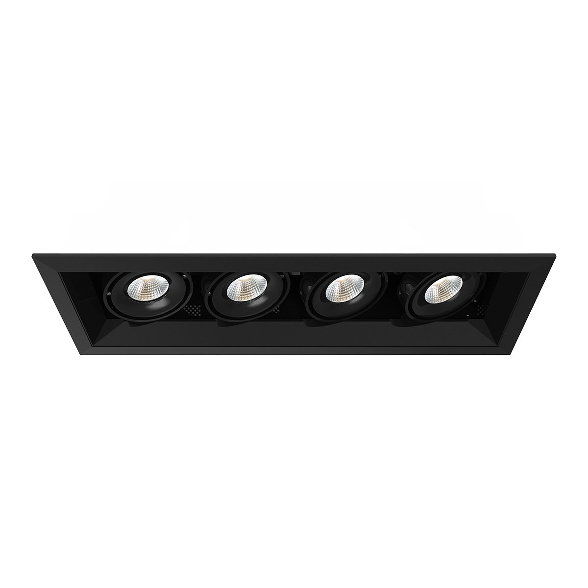 15W Multi LED Recessed Multiple in Black