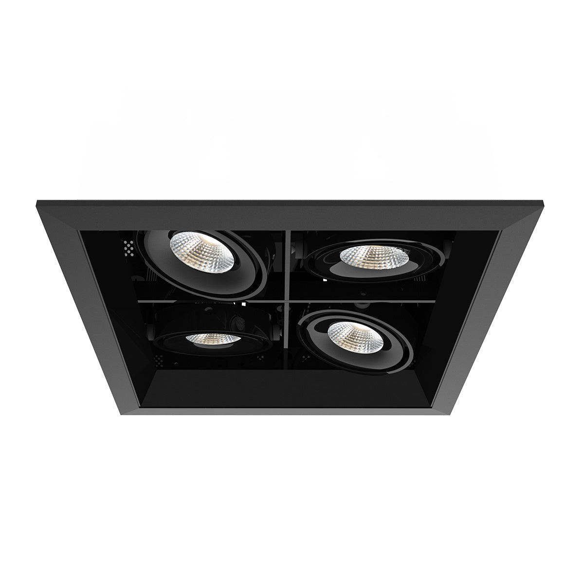 15W Multi LED Recessed Multiple in Black