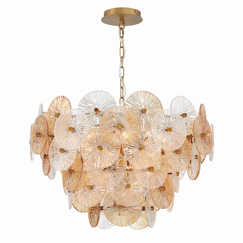 Sue-Anne 12 Light Chandelier in Matte Gold