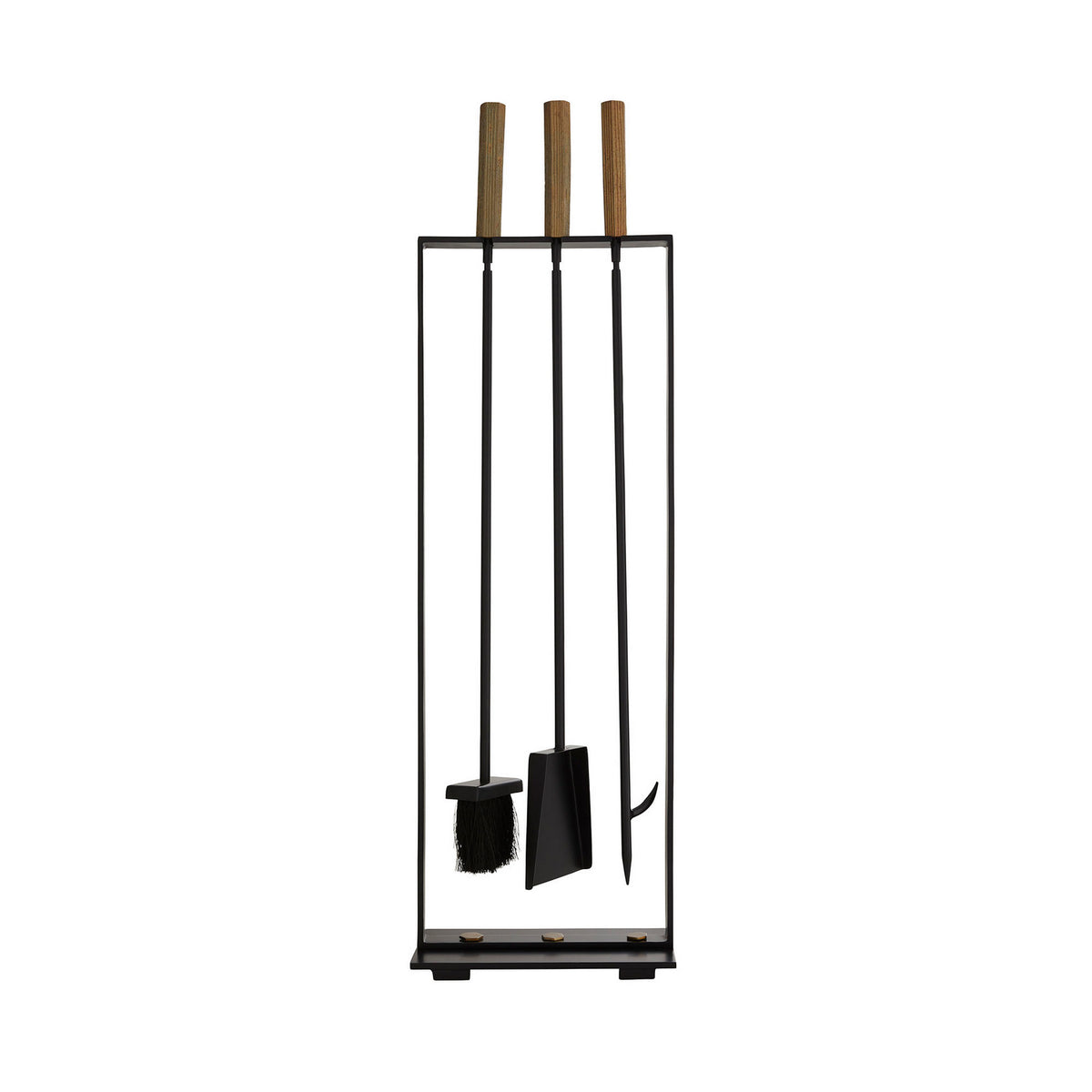 Landt Fireplace Tool Set in Blackened Iron