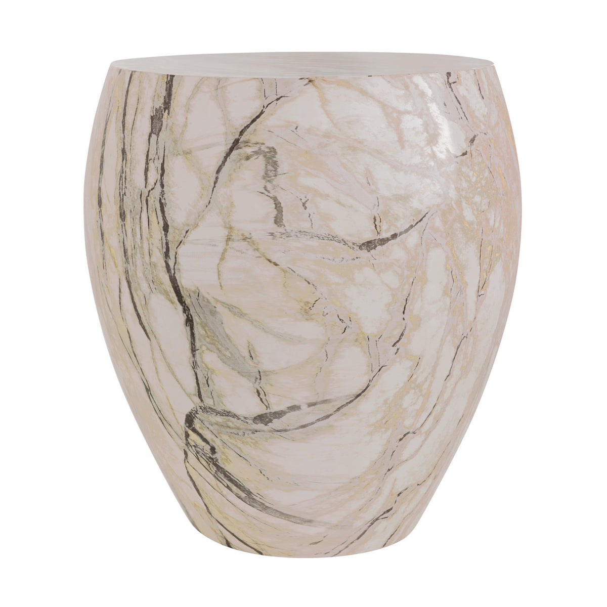Table d'appoint Kenmore en faux marbre Mojave
