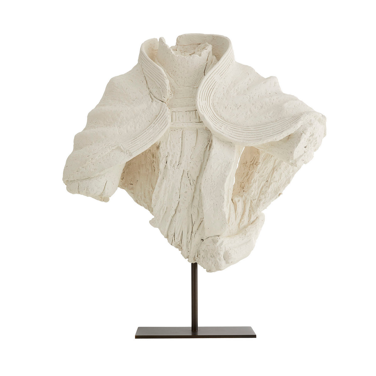 Livio Sculpture in Matte White Plaster