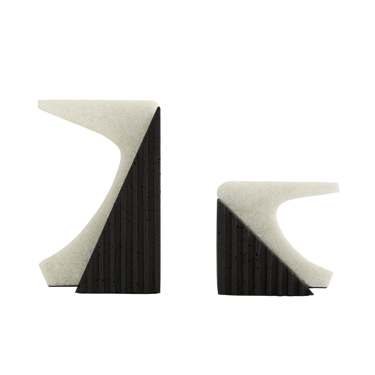 Jordono Bookends, Set of 2 in Ivory