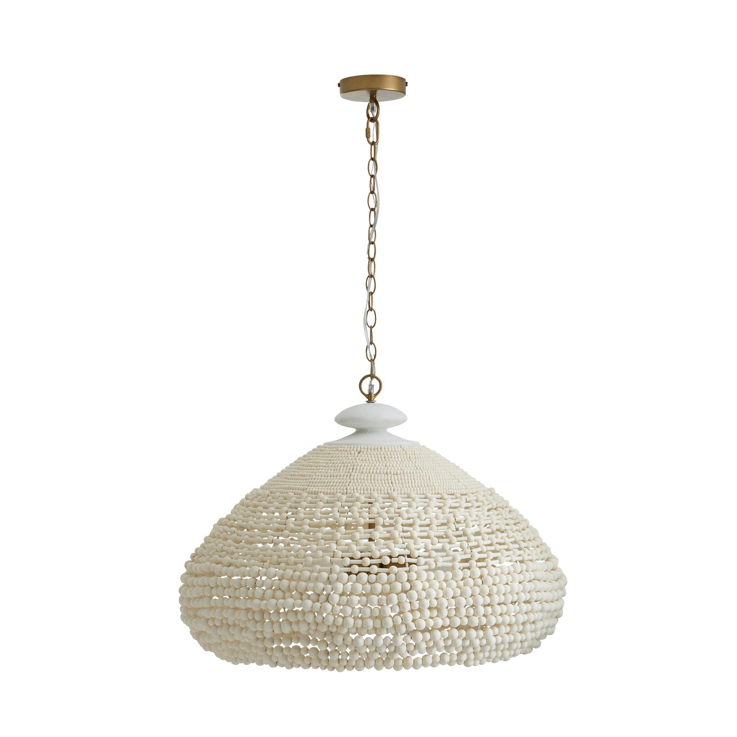 Lustre Lilo à trois lumières blanc