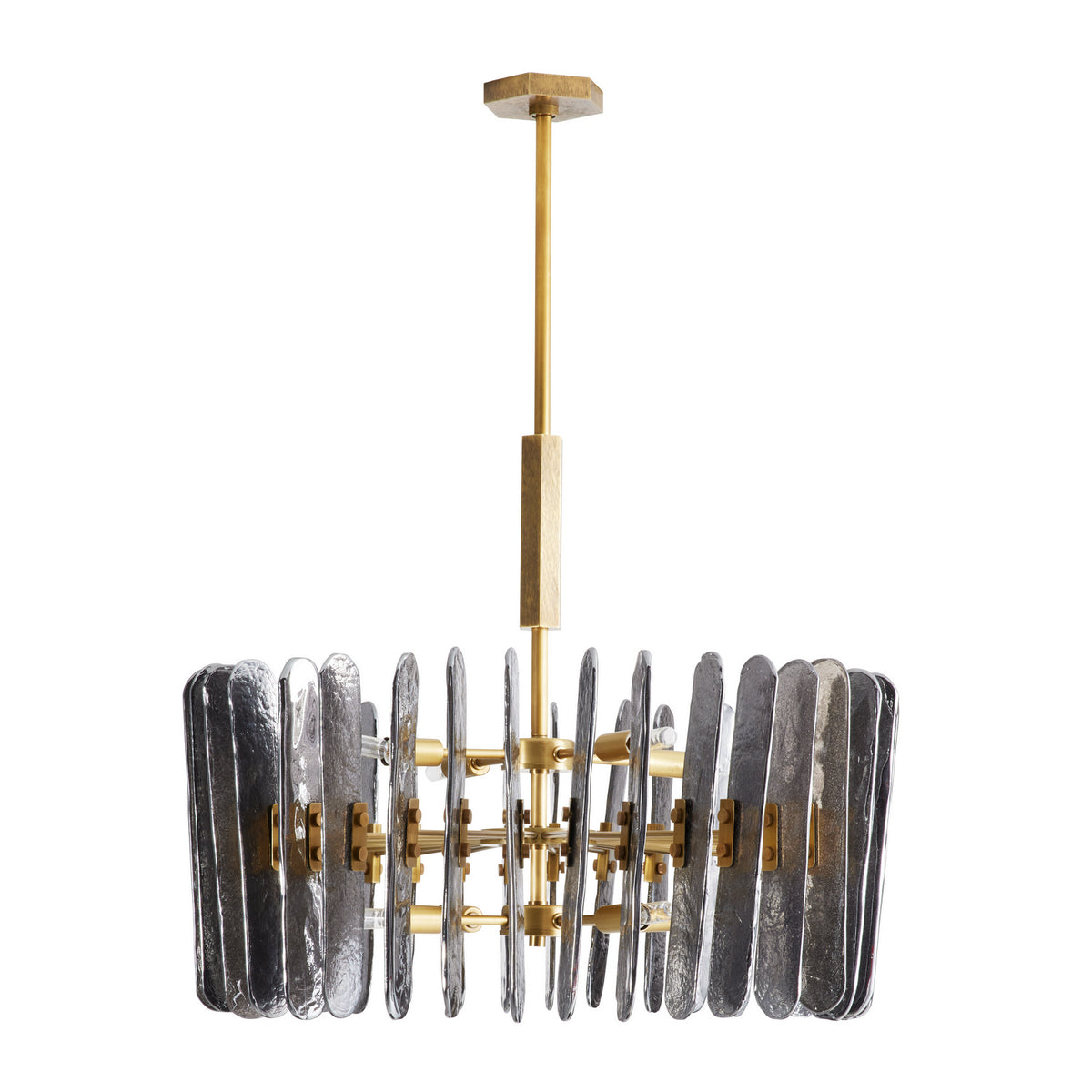 Klaus Eight Light Chandelier in Smoke