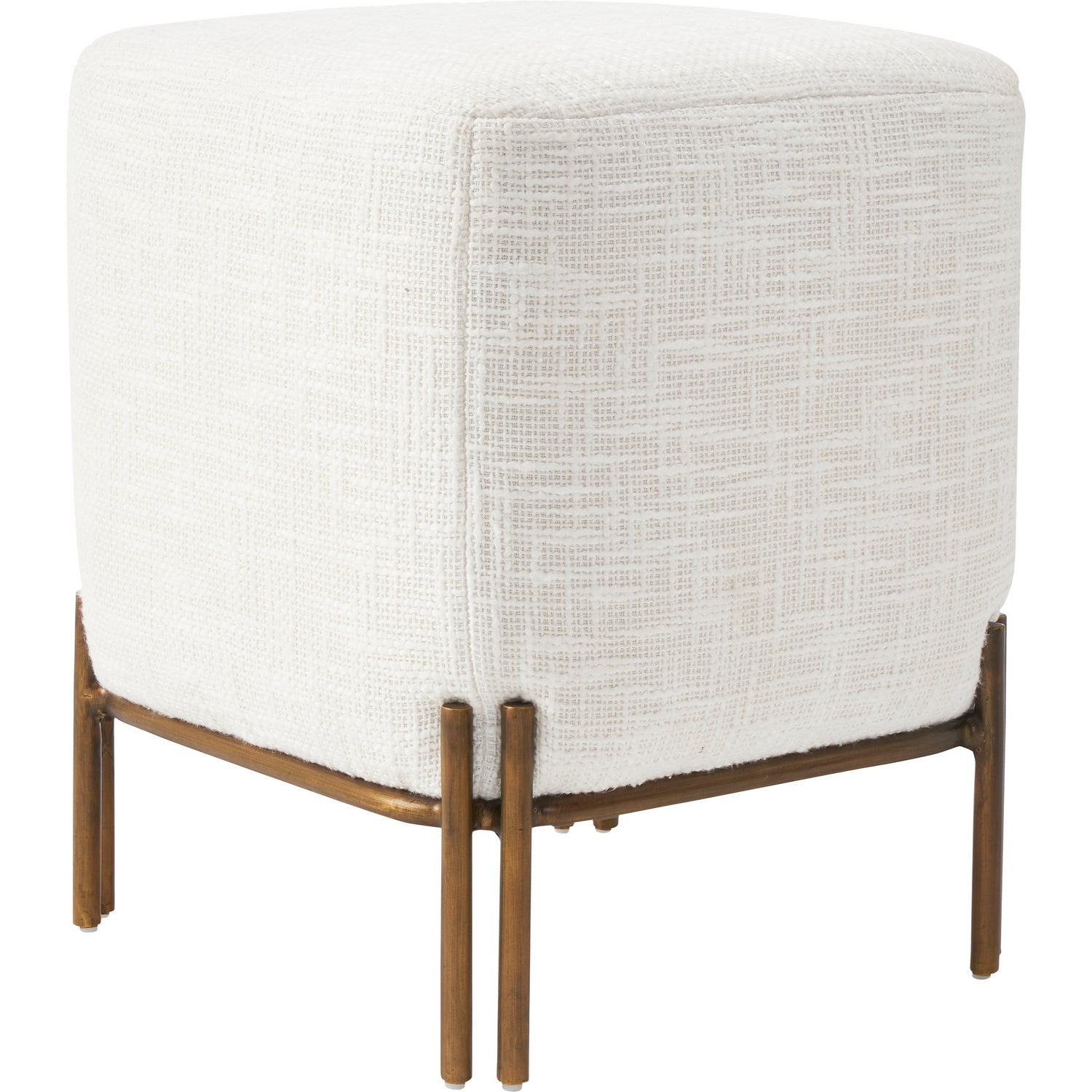 Meline Stool in Antique Brass