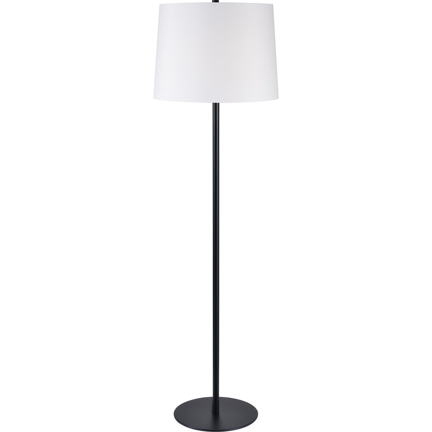 Nevin One Light Floor Lamp in Matte Black