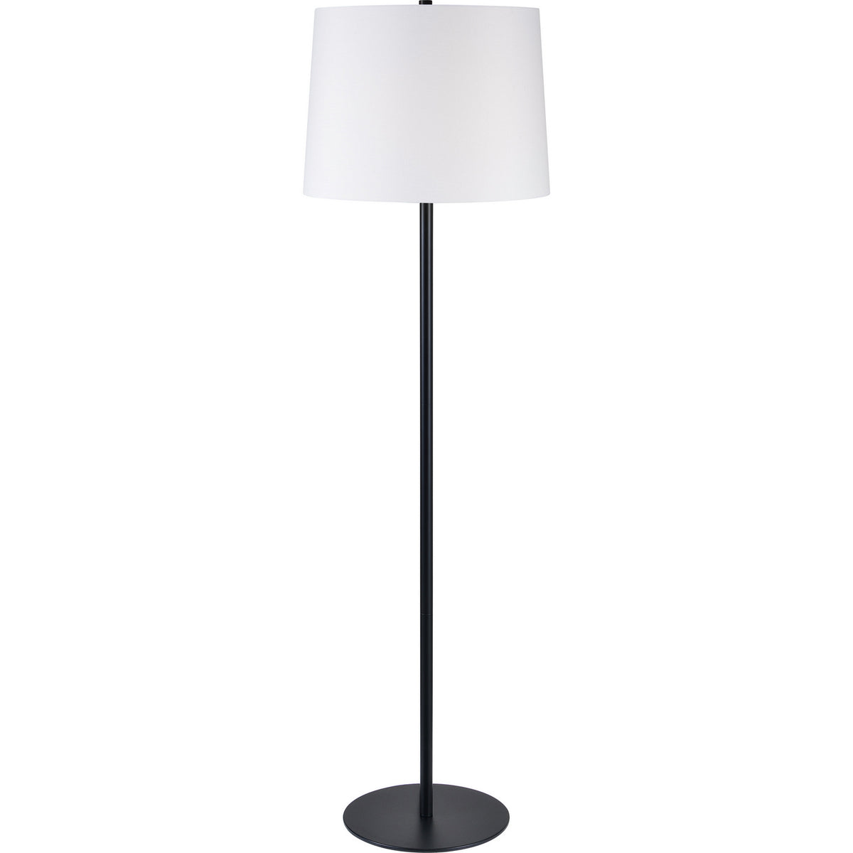 Lampadaire Nevin à une lumière noir mat
