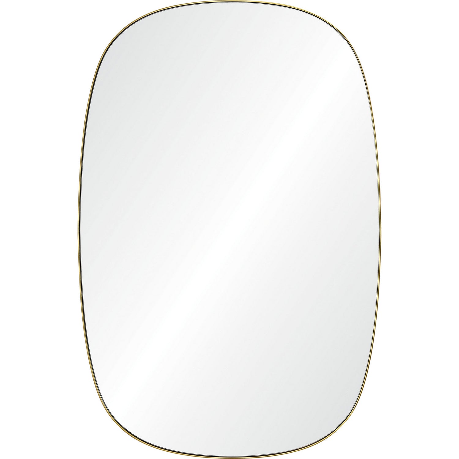 Gallegos Mirror in Brushed Brass