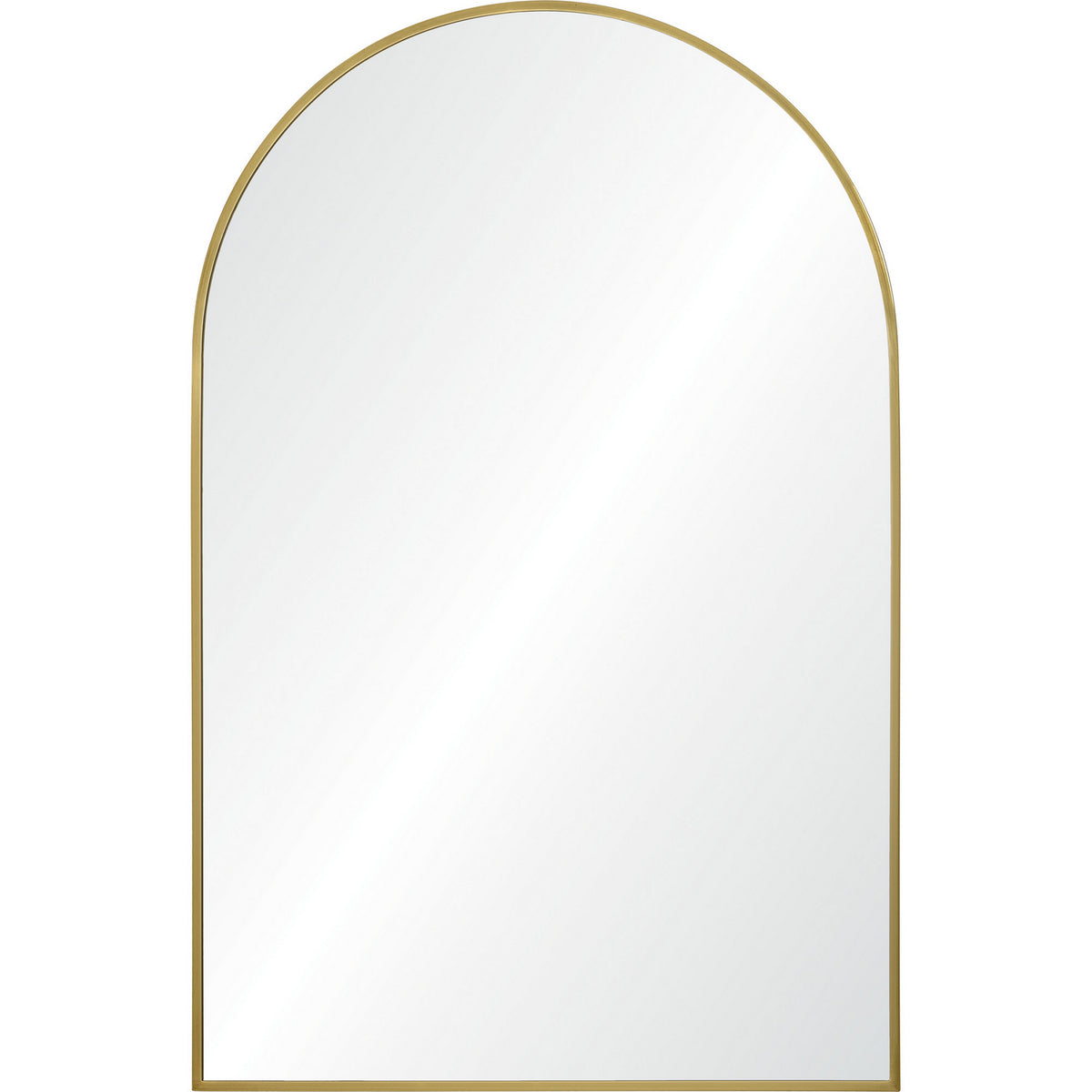Durness Mirror in Satin Brass