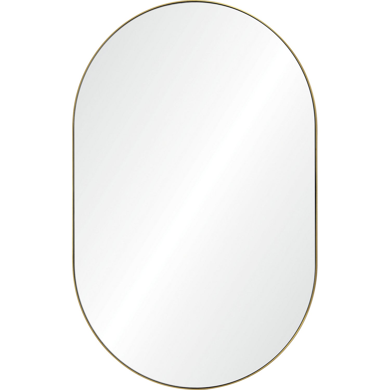 Beckah Mirror in Satin Brass