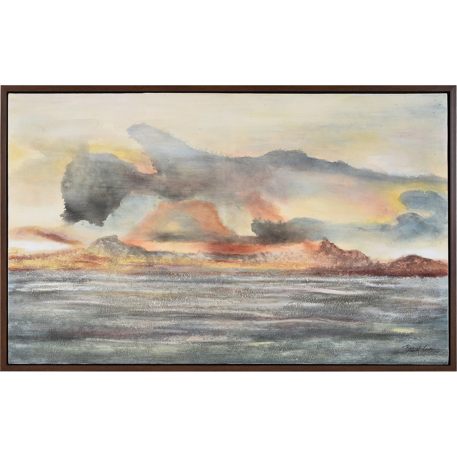 Ascella Canvas Art in Dark Brown
