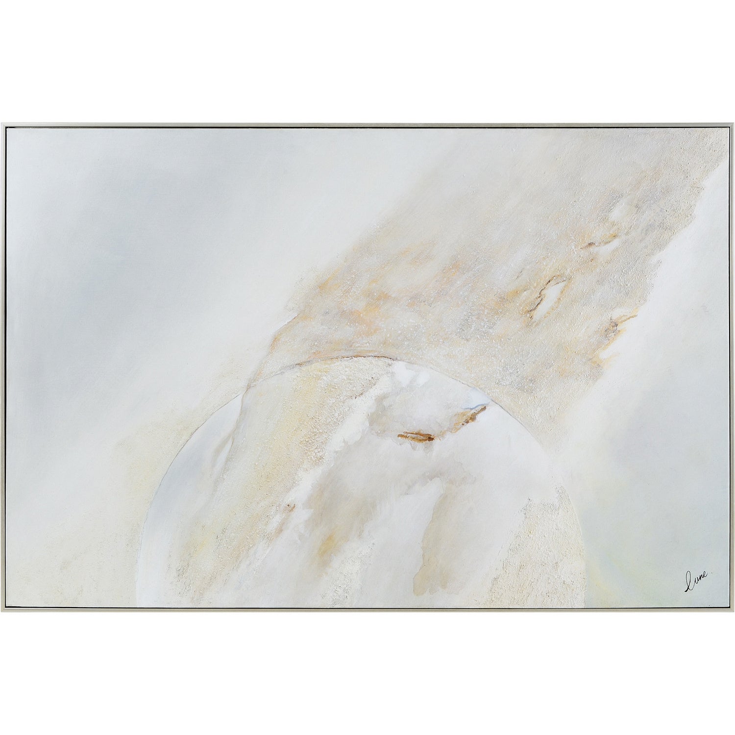 Dimona Canvas Art in Champagne Silver