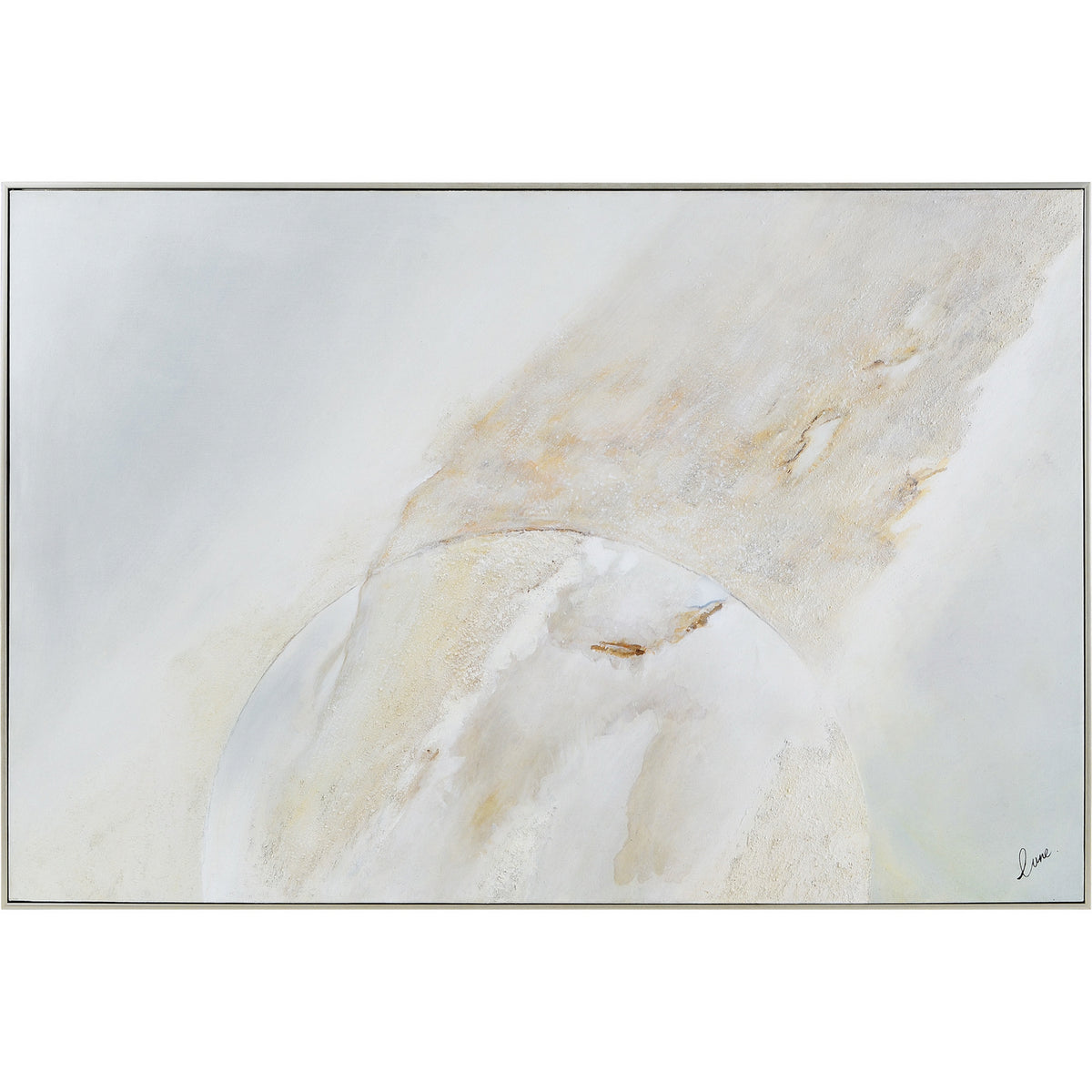 Dimona Canvas Art in Champagne Silver