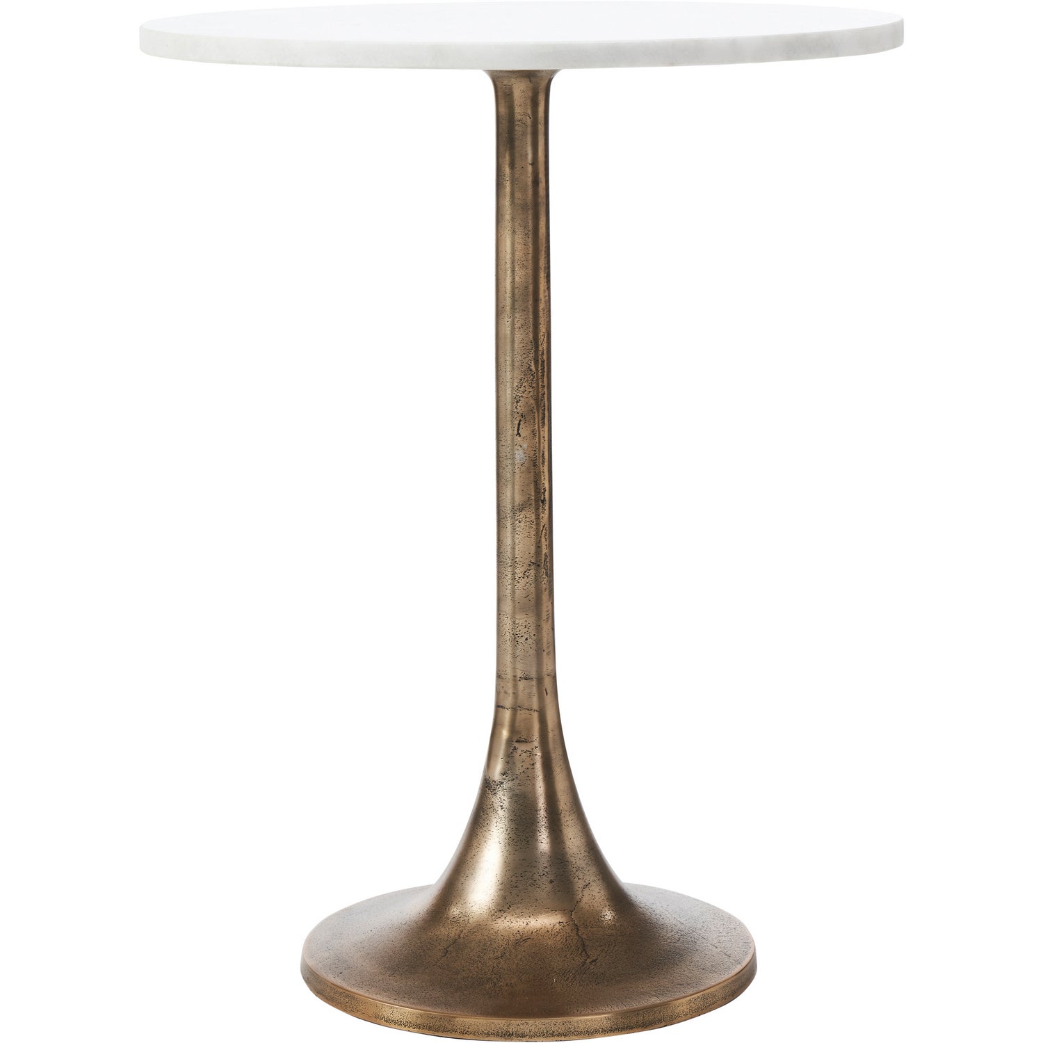 Amalya Side Table in Antique Brass
