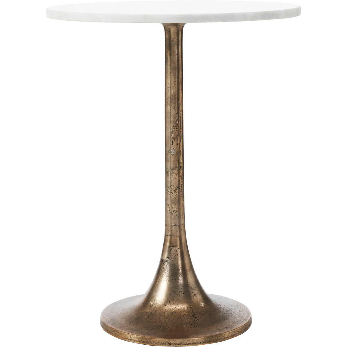 Table d'appoint Amalya en laiton antique