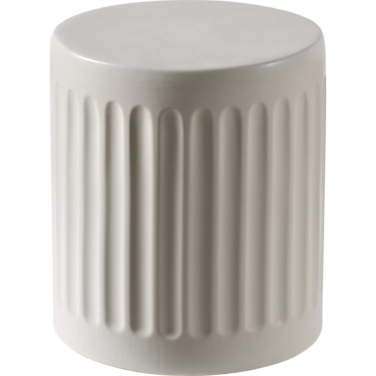Table d'extérieur Lucian blanc cassé mat