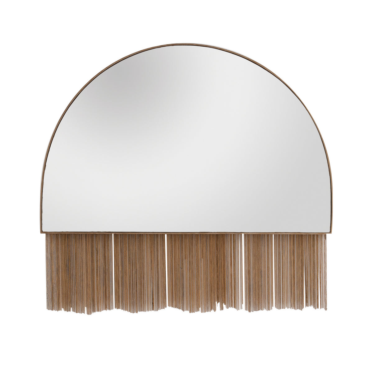 Ozzy Mirror in Antique Brass