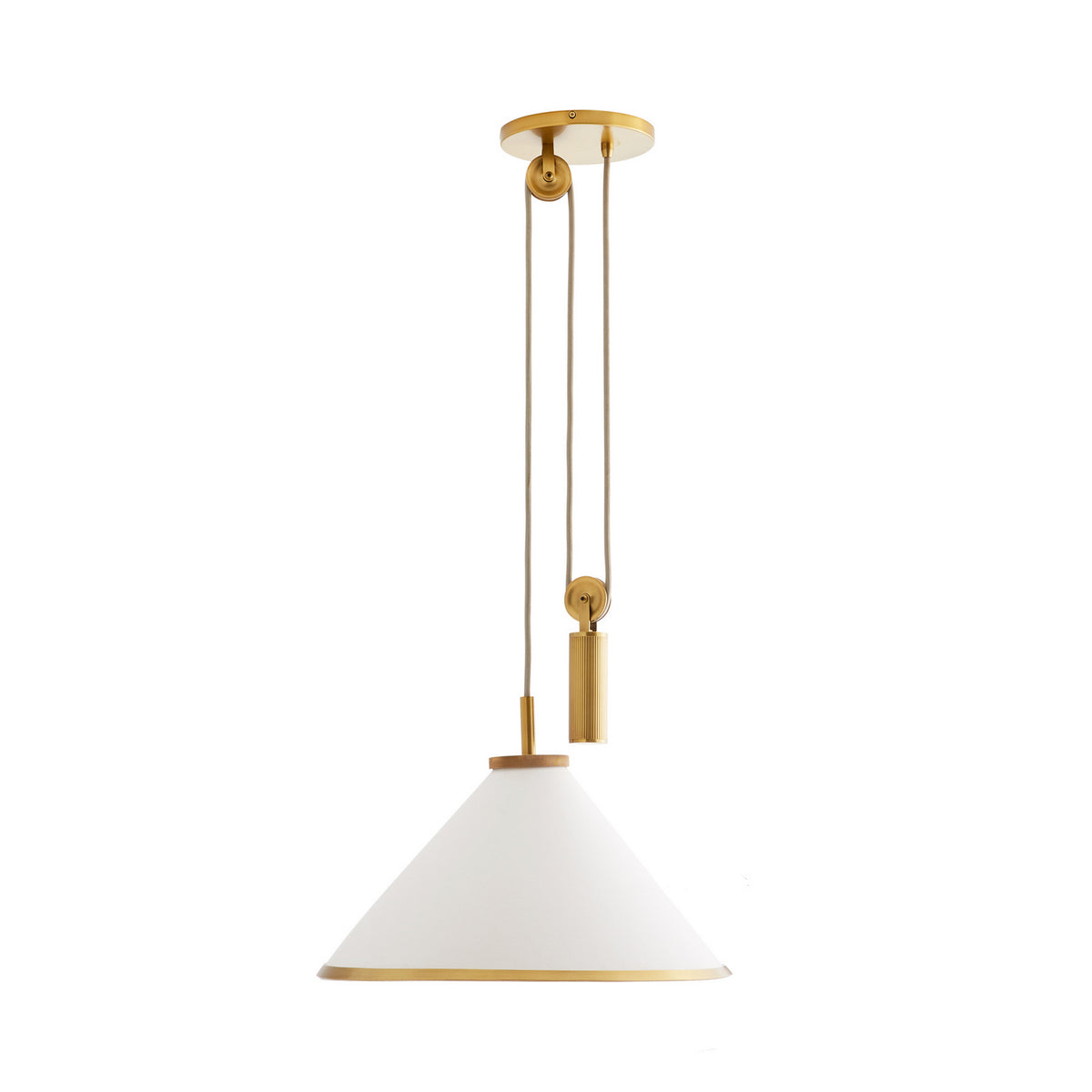 Norfolk One Light Pendant in White