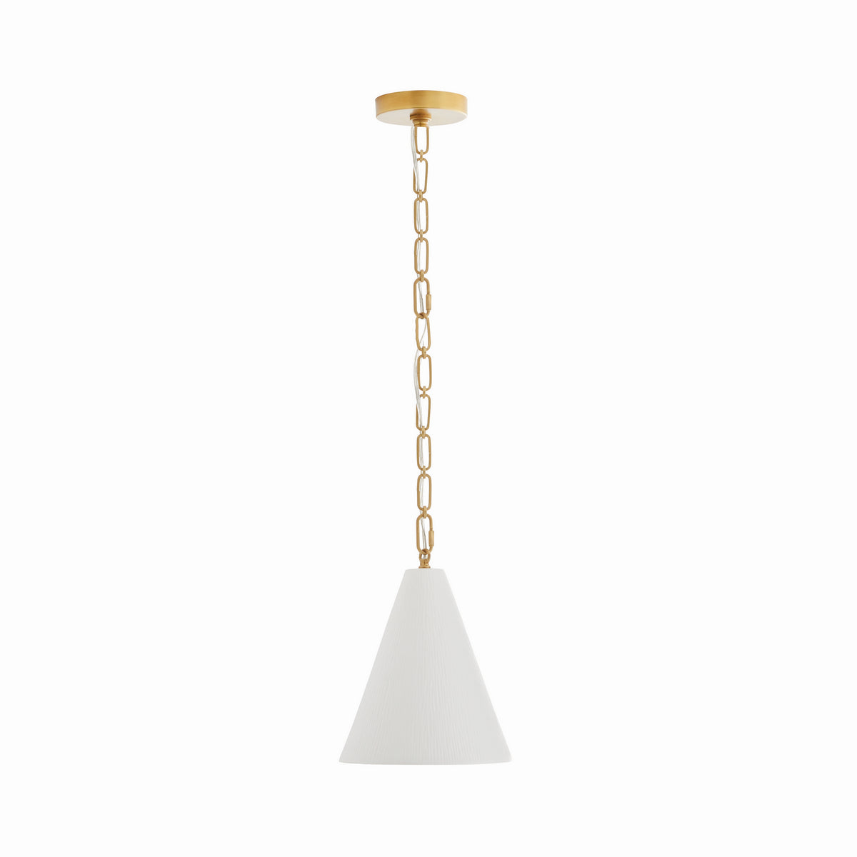 Oakland One Light Pendant in Matte Bone