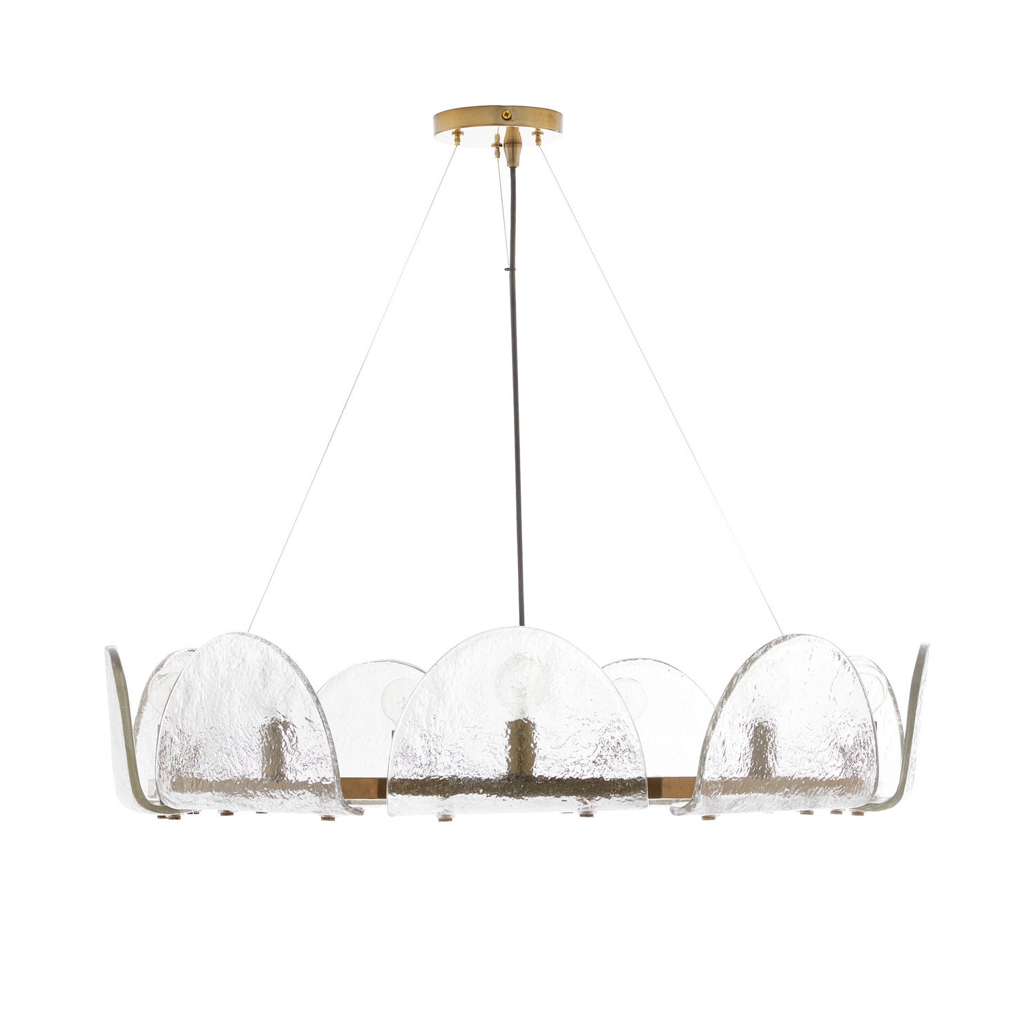 Mendez Nine Light Chandelier in Smoke Luster