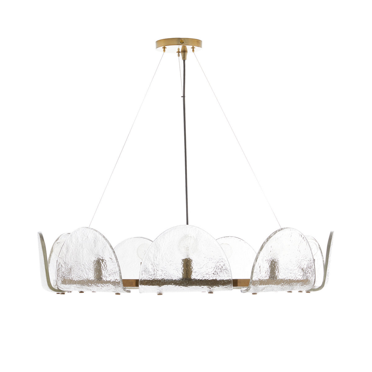Mendez Nine Light Chandelier in Smoke Luster