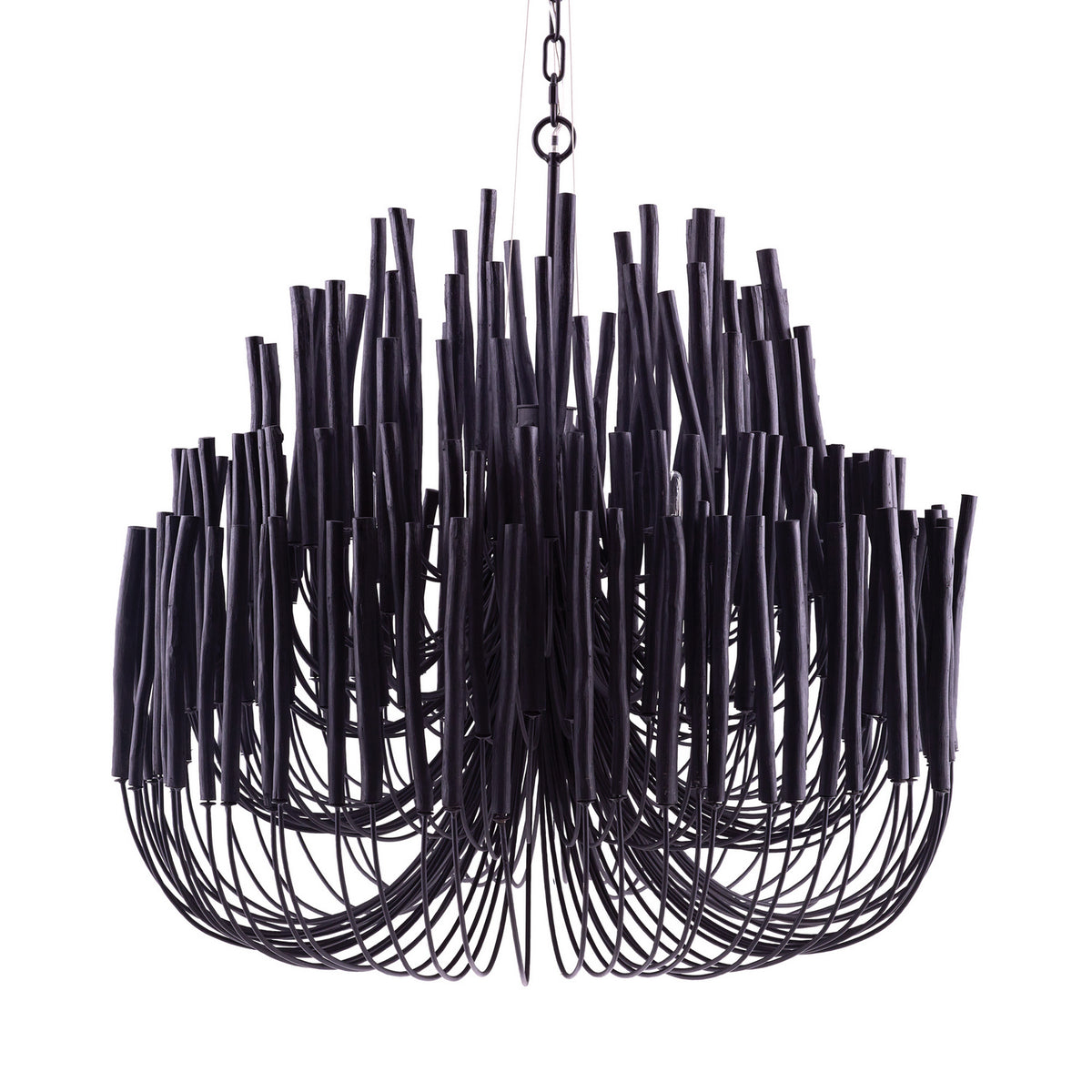 Tilda Six Light Chandelier in Black