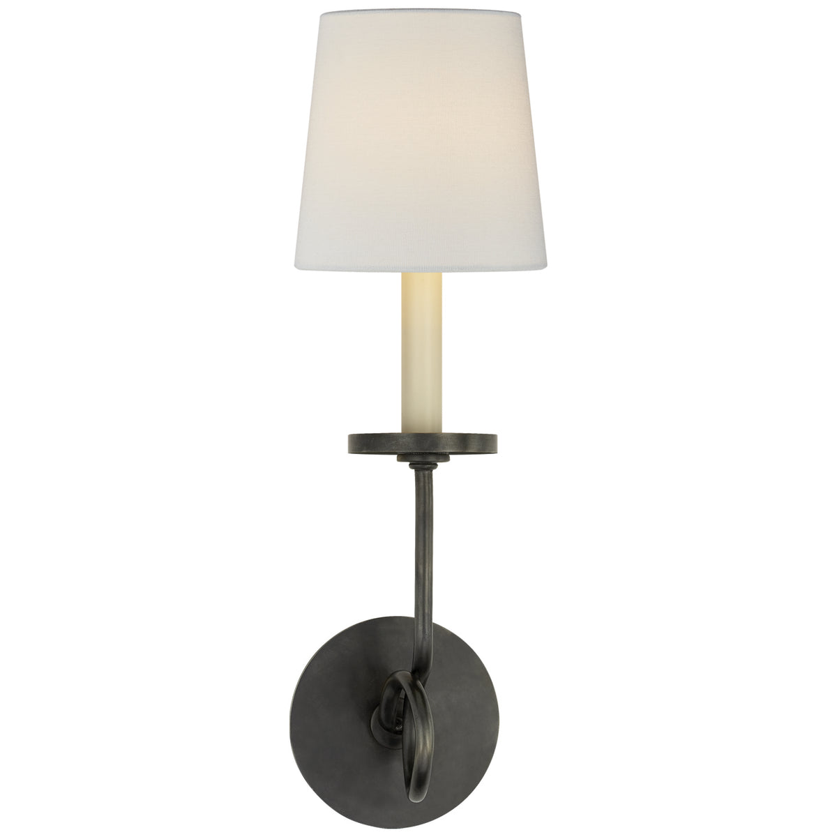 Symmetric Twist One Light Wall Sconce