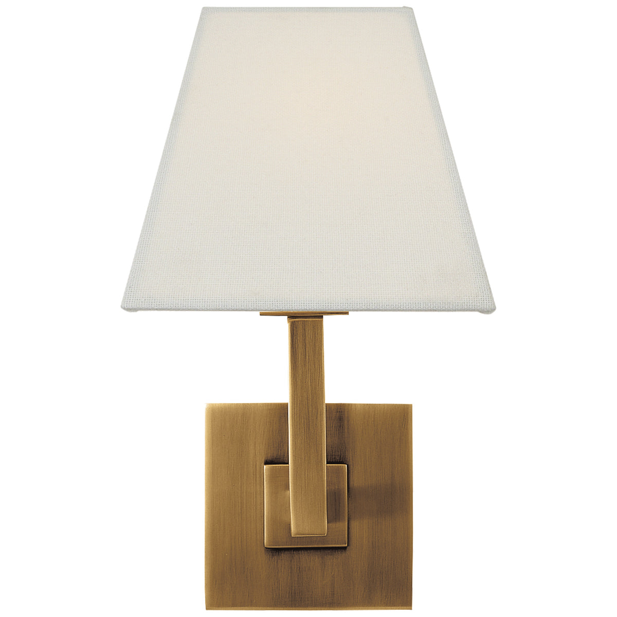 Architectural One Light Wall Sconce in Hand-Rubbed Antique Brass