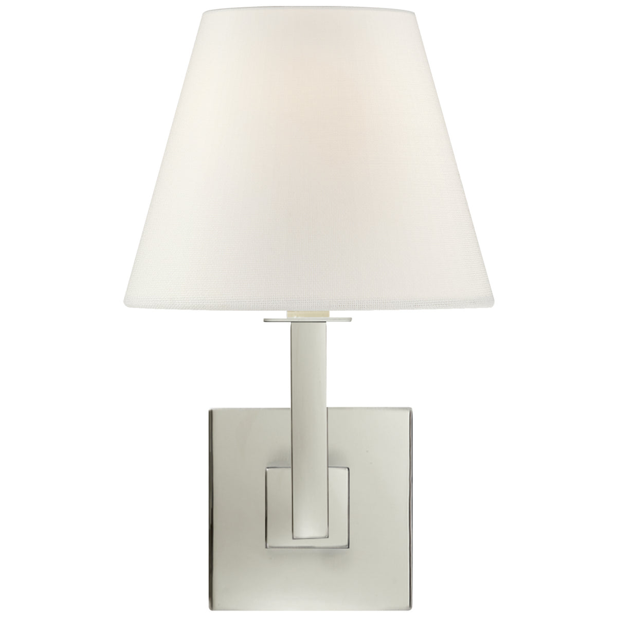 Architectural One Light Wall Sconce in Polished Nickel