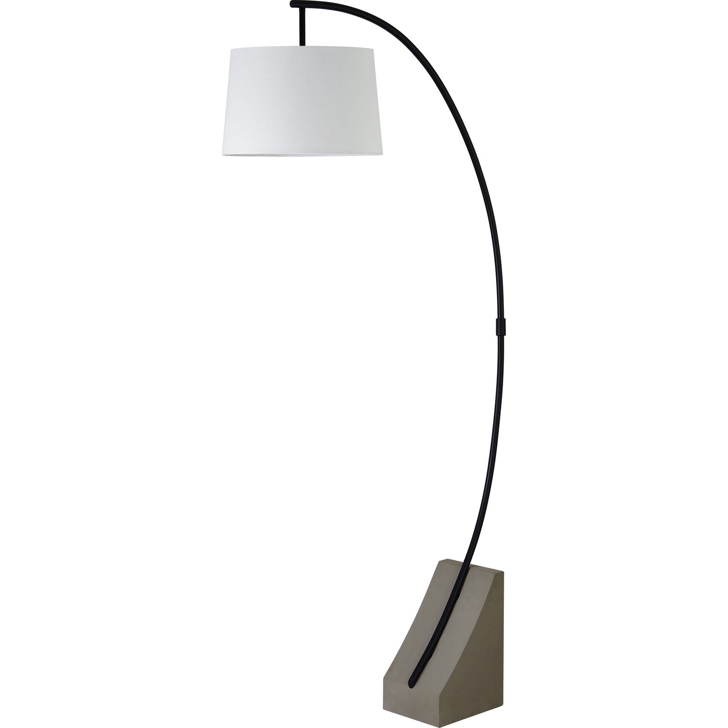 Lampadaire Weymouth One Light en noir mat