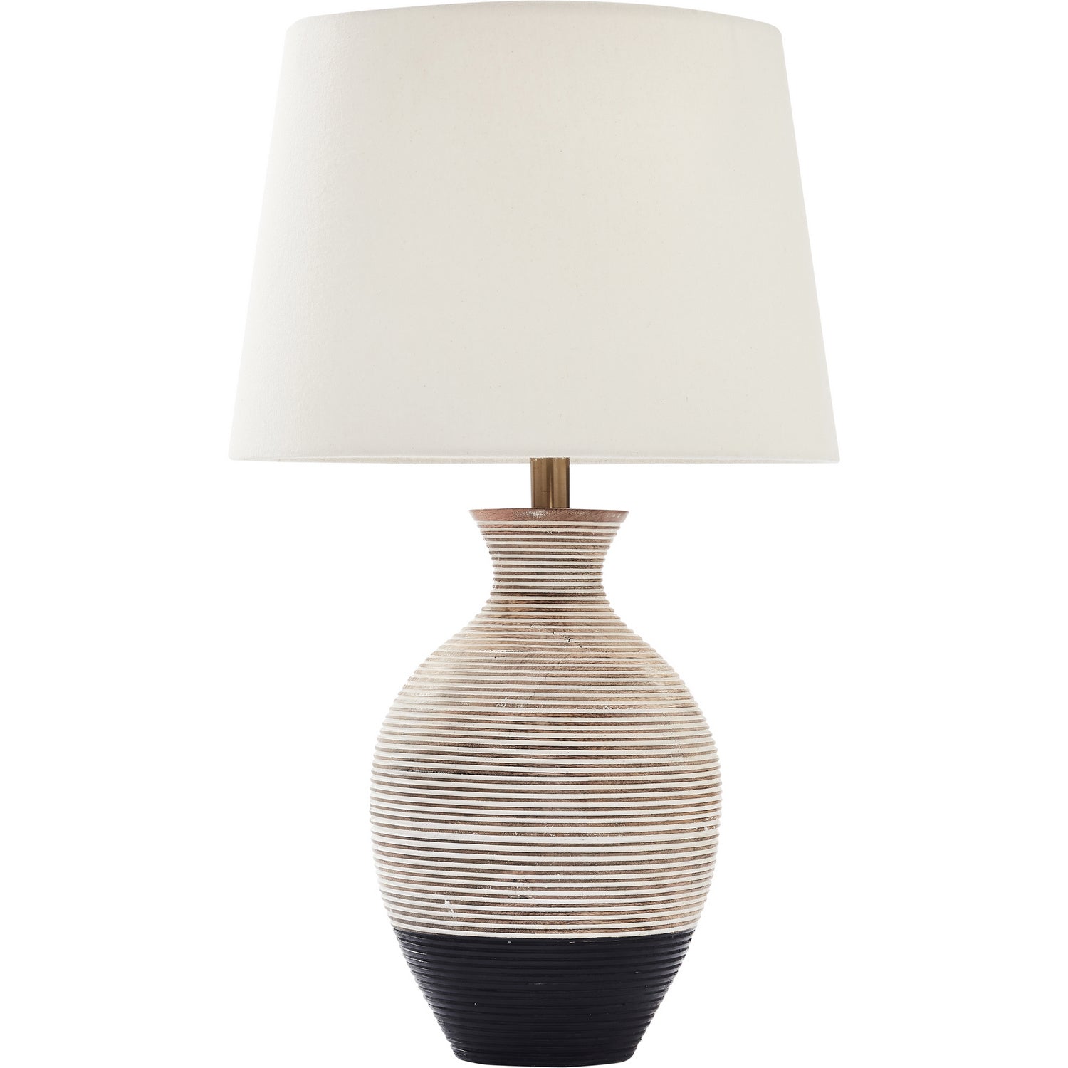 Ignacio One Light Table Lamp in Black And White