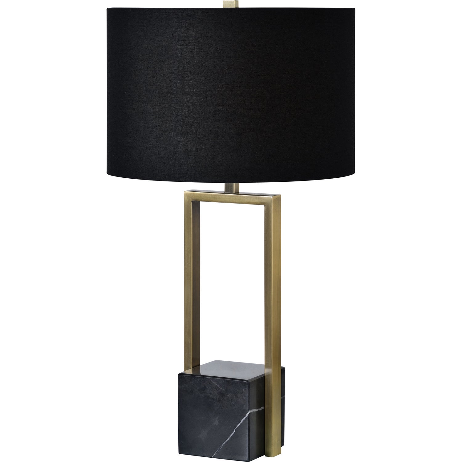 Arla One Light Table Lamp in Antique Brass