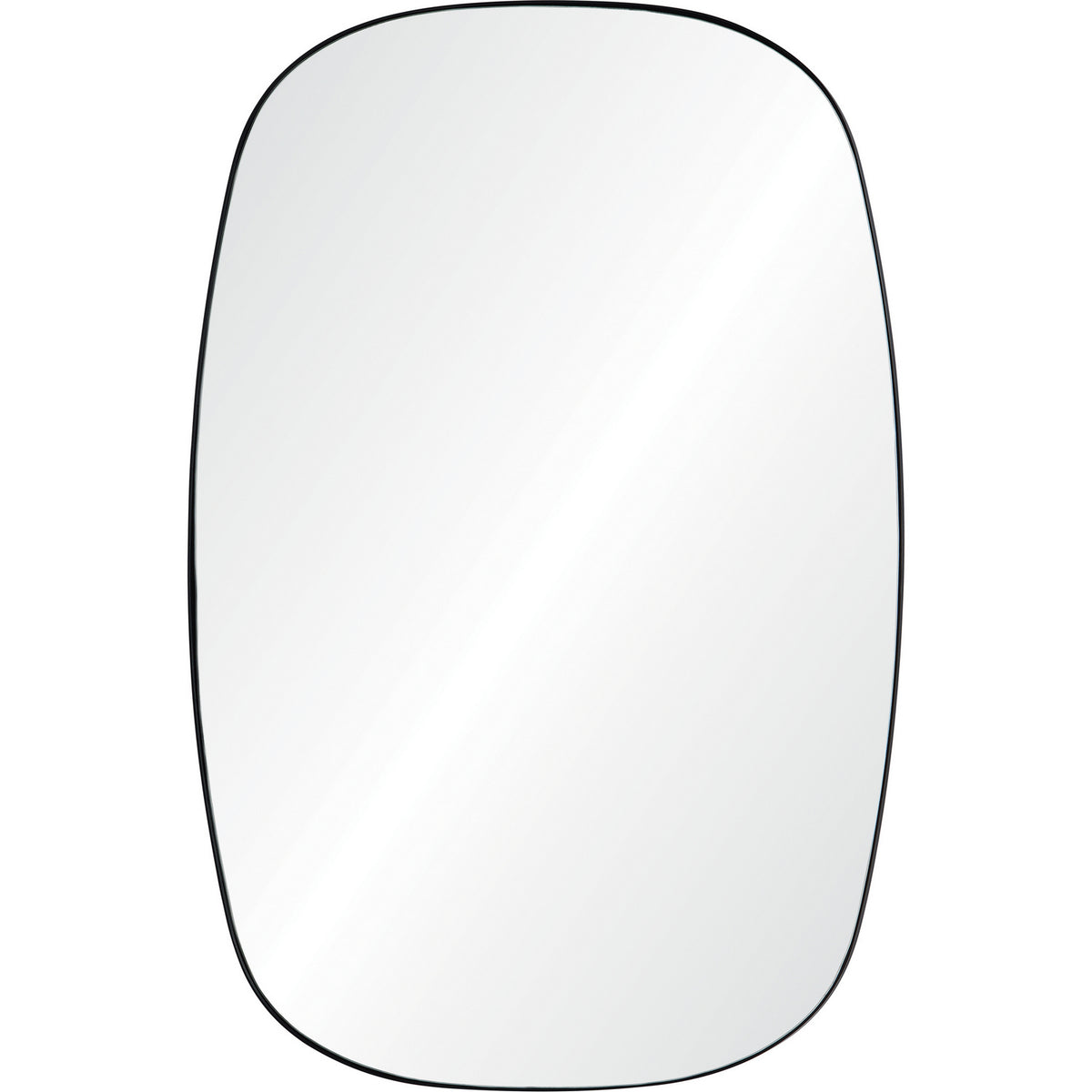 Miroir Bergen noir mat