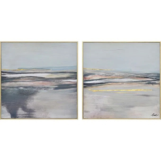 Salinas Canvas Art in Gold