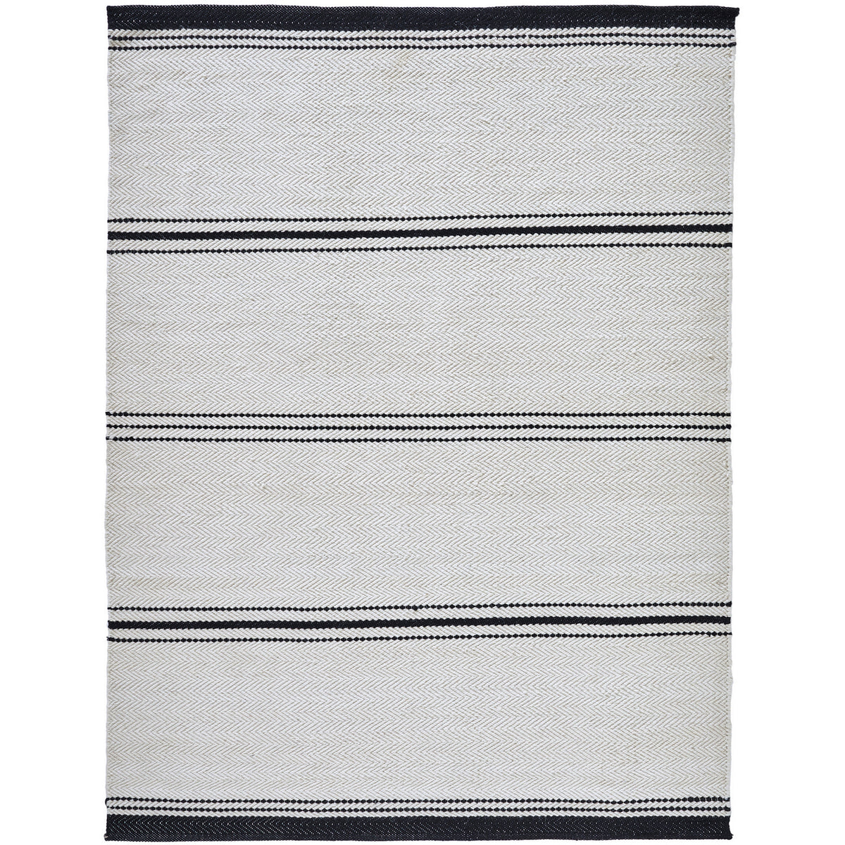 Alice Rug in Ivory/Black