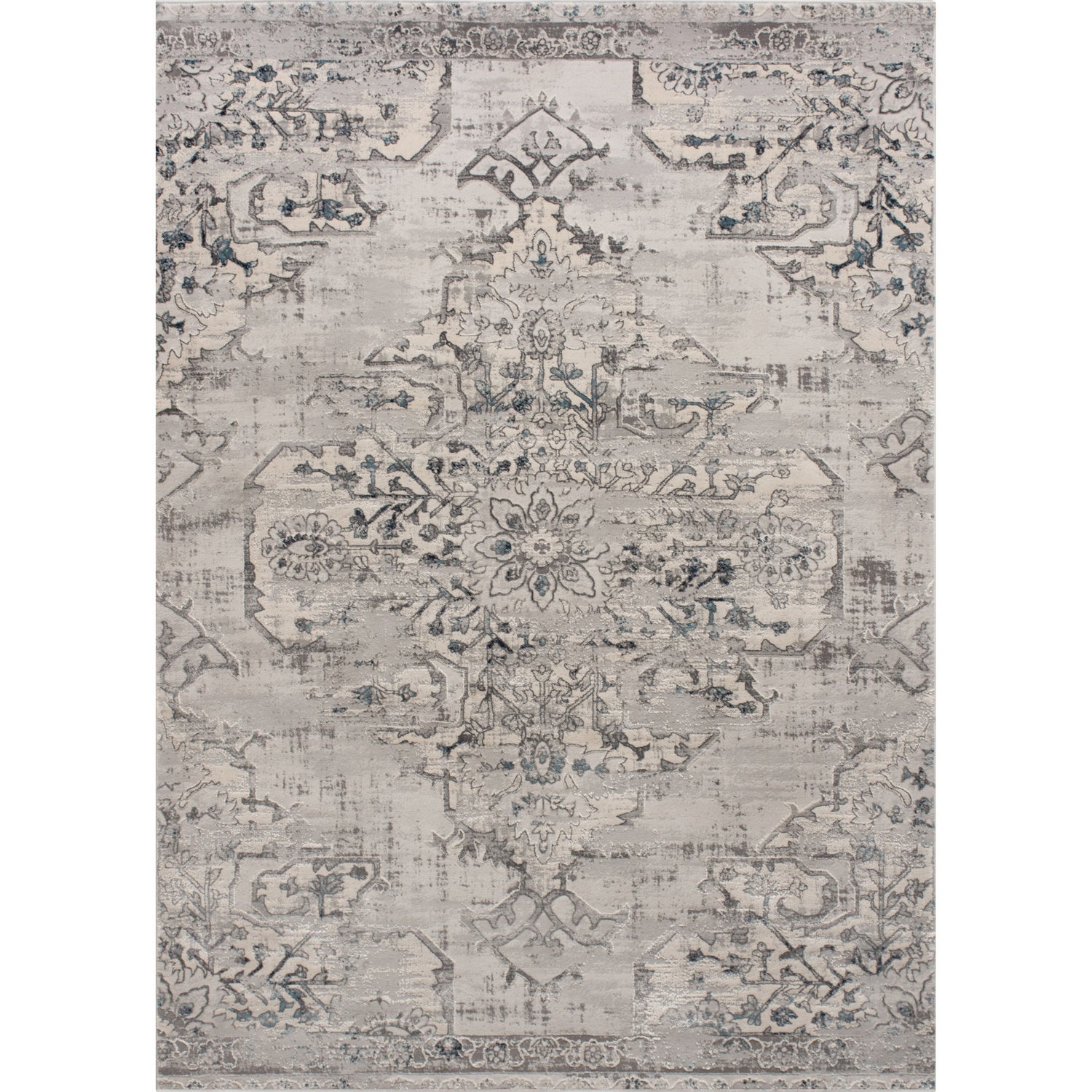 Ariella Rug in Grey & Blue