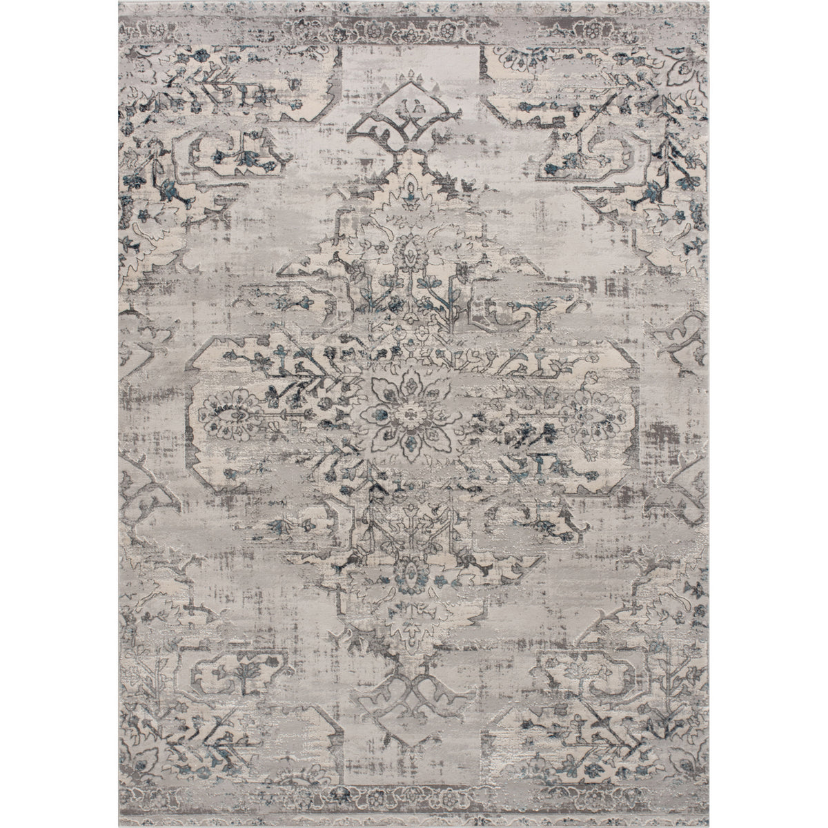 Ariella Rug in Grey & Blue