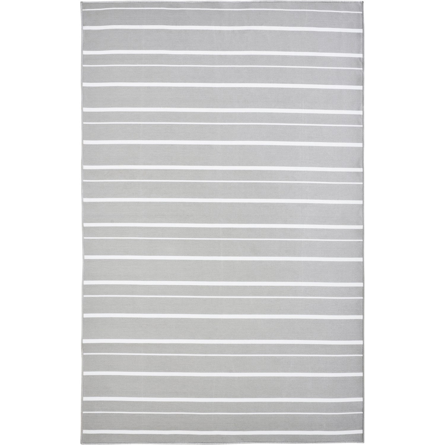 Caymen Rug in Cool Grey,White Stripe
