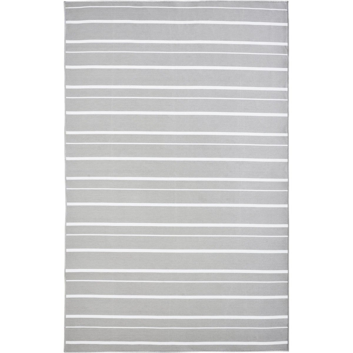 Tapis Caymen à rayures gris froid et blanc