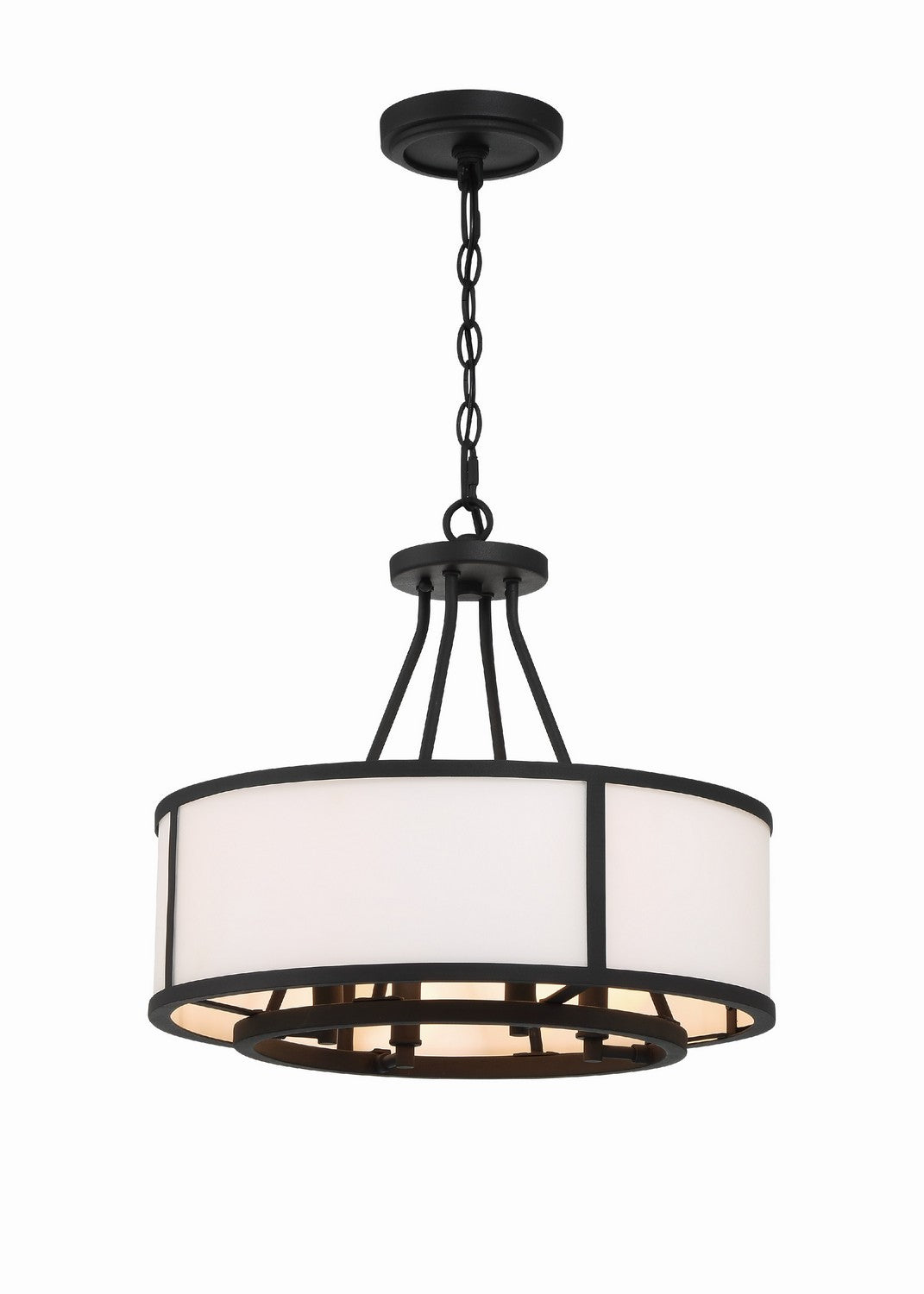 Lustre Bryant à quatre lumières, noir forgé