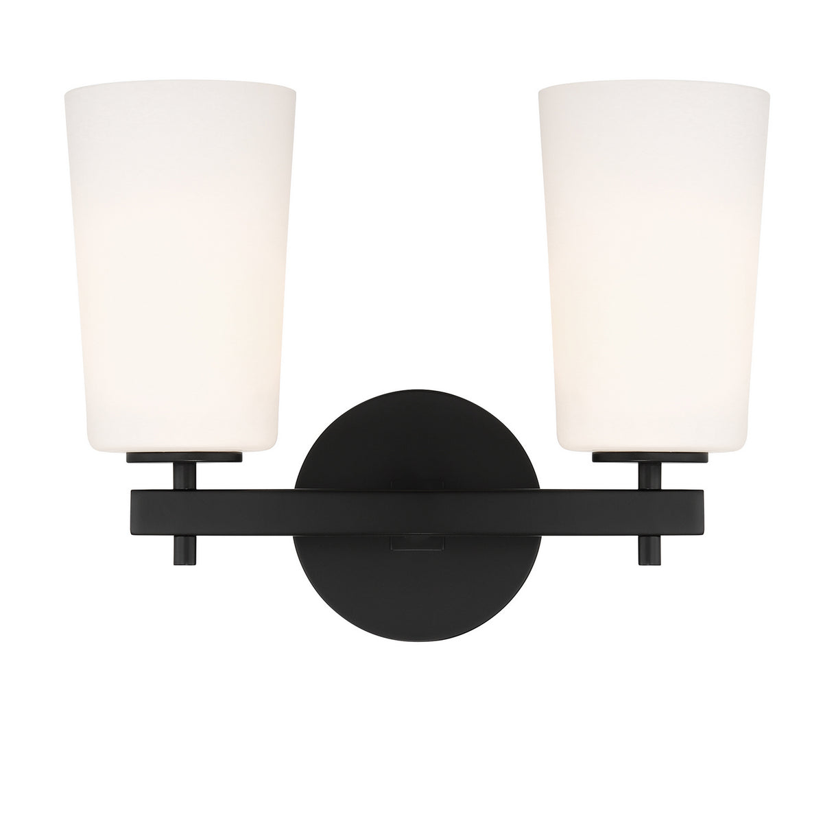 Colton Two Light Wall Sconce in Black