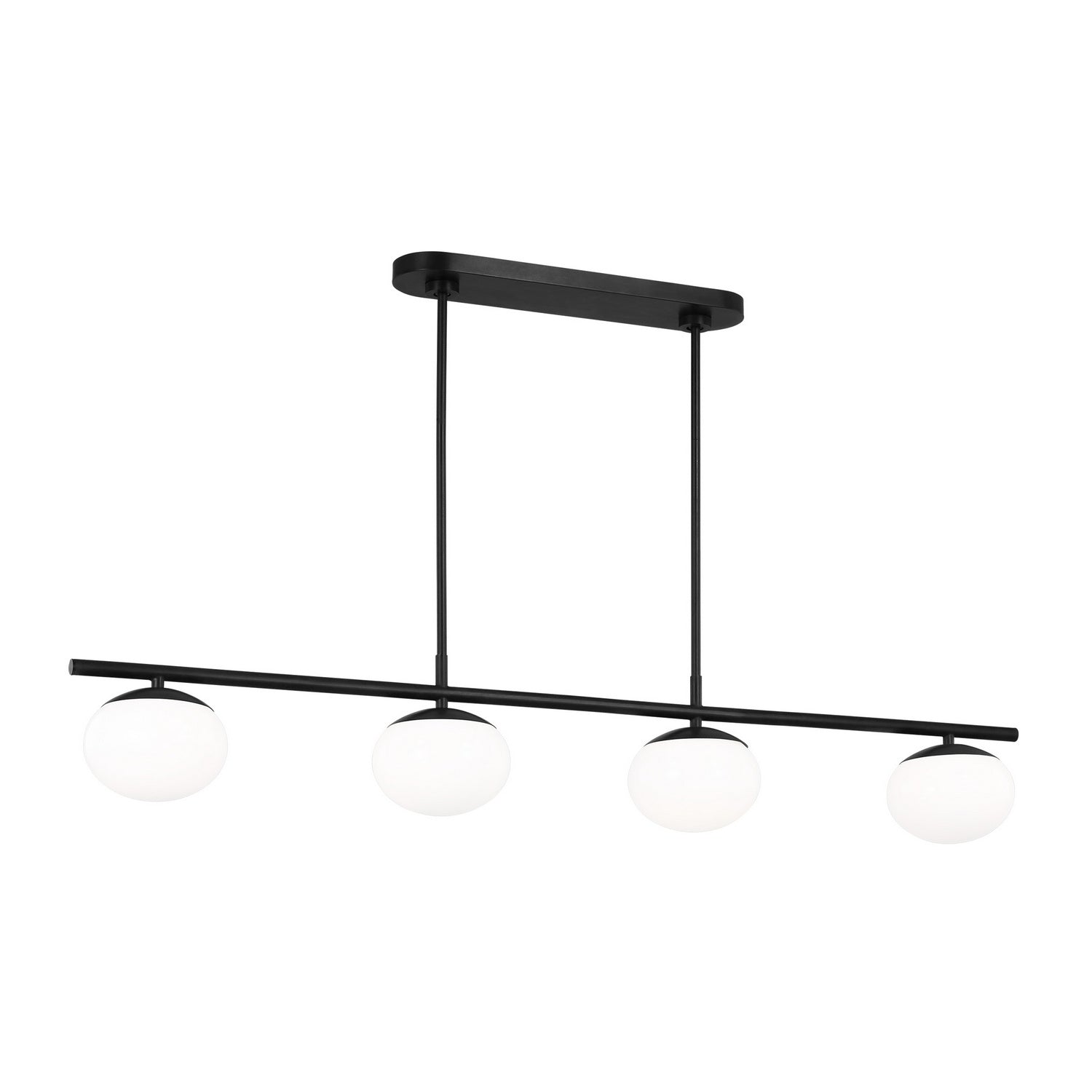 Lustre linéaire à quatre lumières Lune