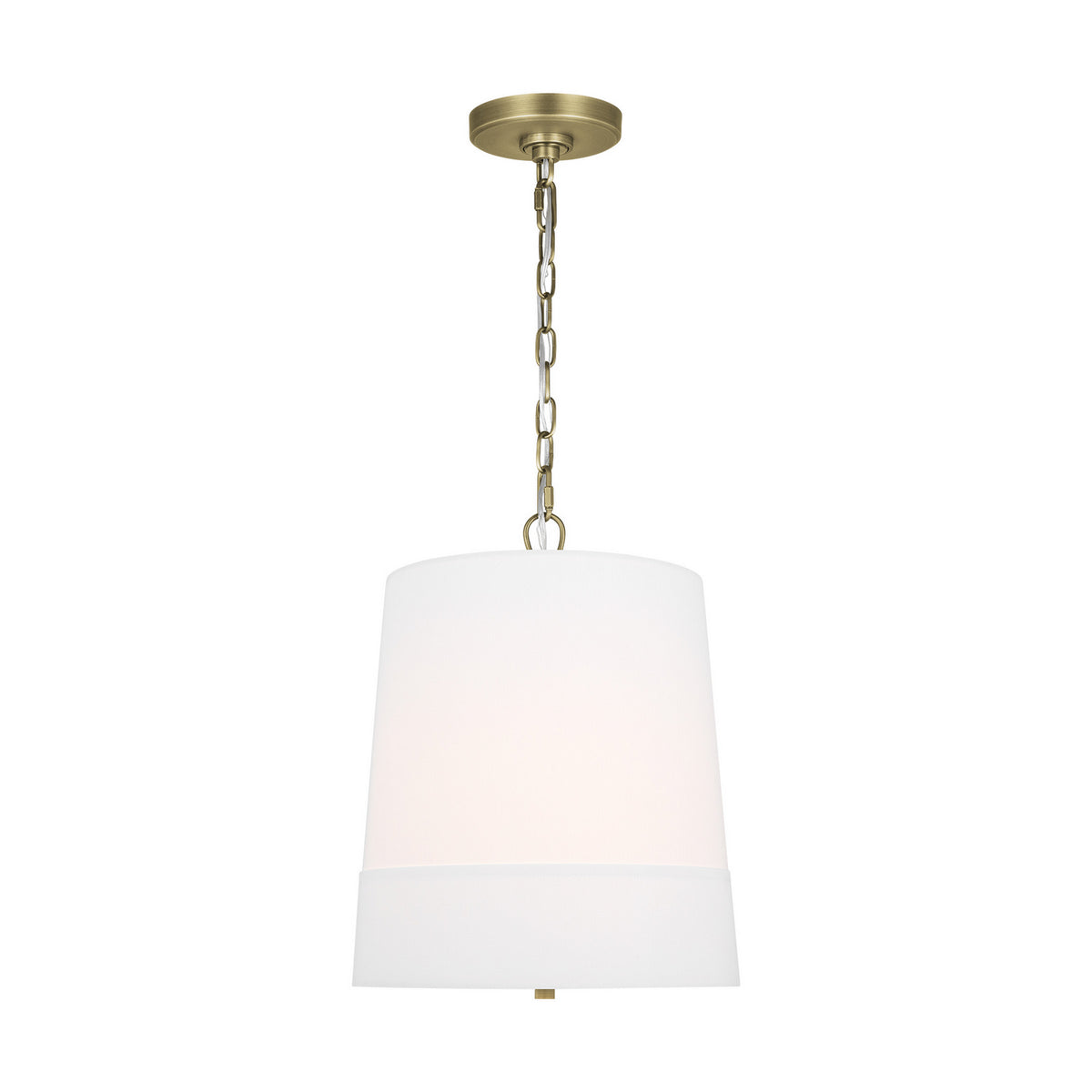 Ivie One Light Pendant in Time Worn Brass