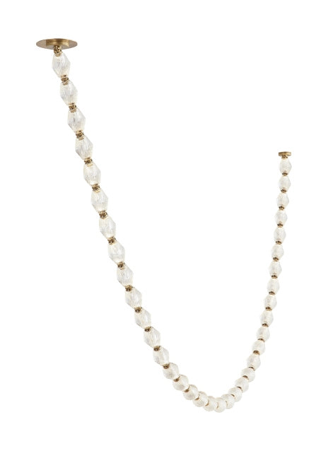 Collier LED Chandelier in Polished Nickel