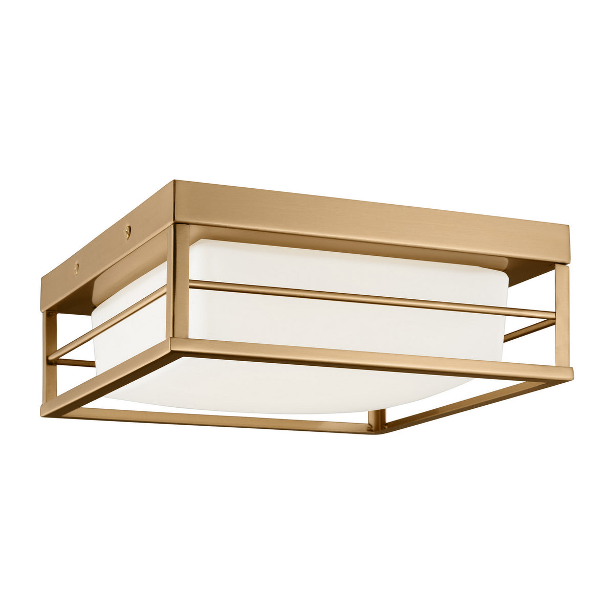 Dearborn LED Flush Mount in Satin Brass