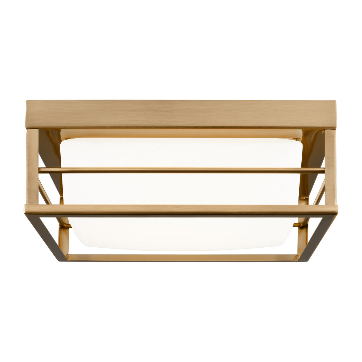 Dearborn LED Flush Mount in Satin Brass